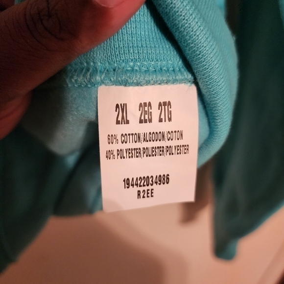 Bundle of 3-Fruit of the Loom Crew Scuba Blue Sweatshirt Womens Size 2XL NWT - Picture 4 of 11